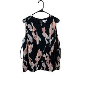 NWT Calvin Klein Black Floral Tank Top Size XL